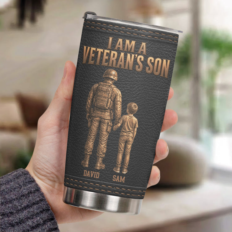 Most-People-Never-Meet-Their-Heroes,-I-Was-Raised-By-Mine-Personalized-Tumbler-3