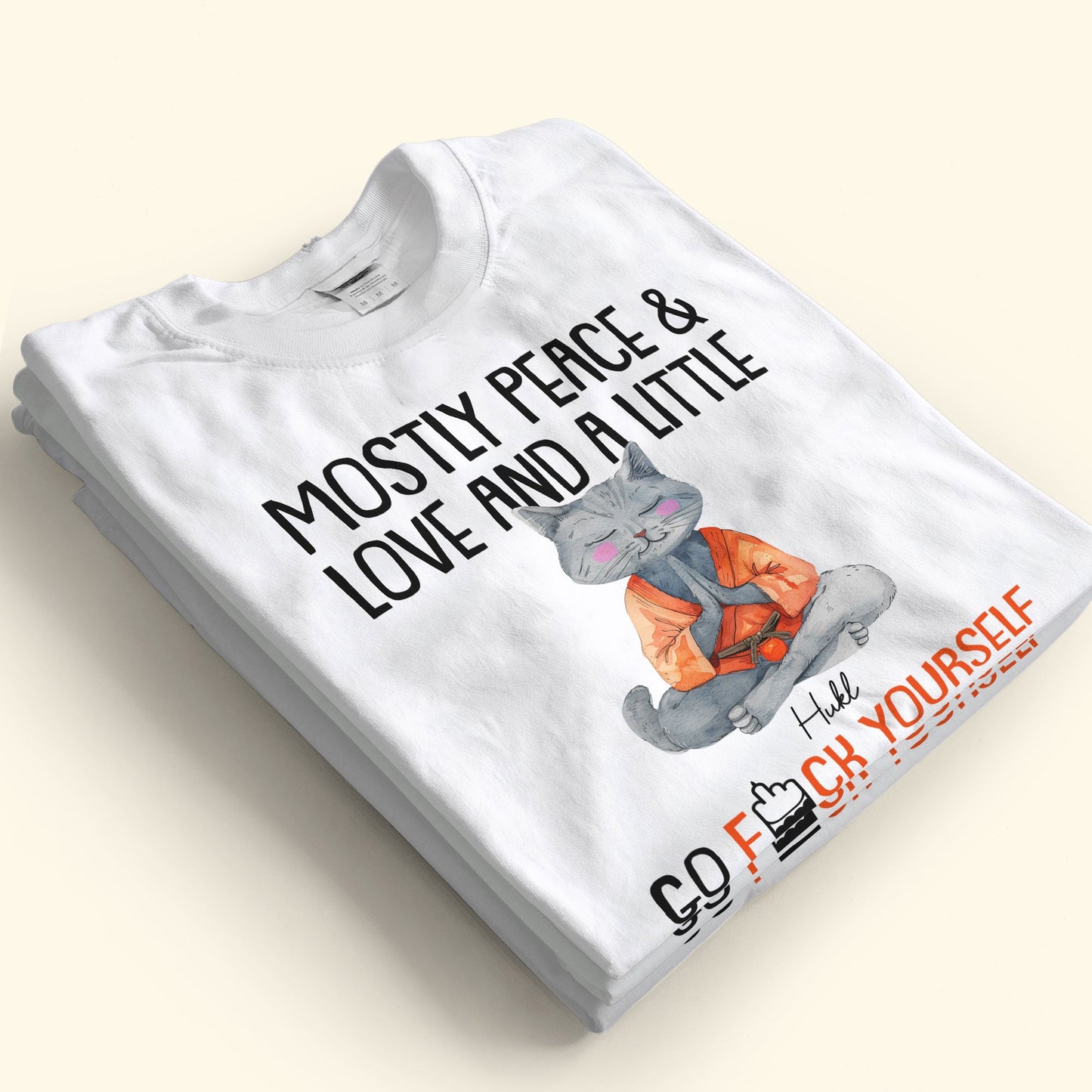 Mostly Peace & Love - Personalized Shirt