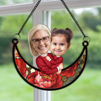 Mother And Child - Personalized Window Hanging Suncatcher Photo Ornament