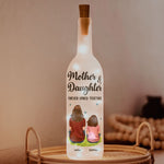 Mother And Children Forever Linked Together - Personalized Bottle Lamp