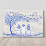 Mother And Daughers Toile De Jouy - Personalized Poster/Canvas