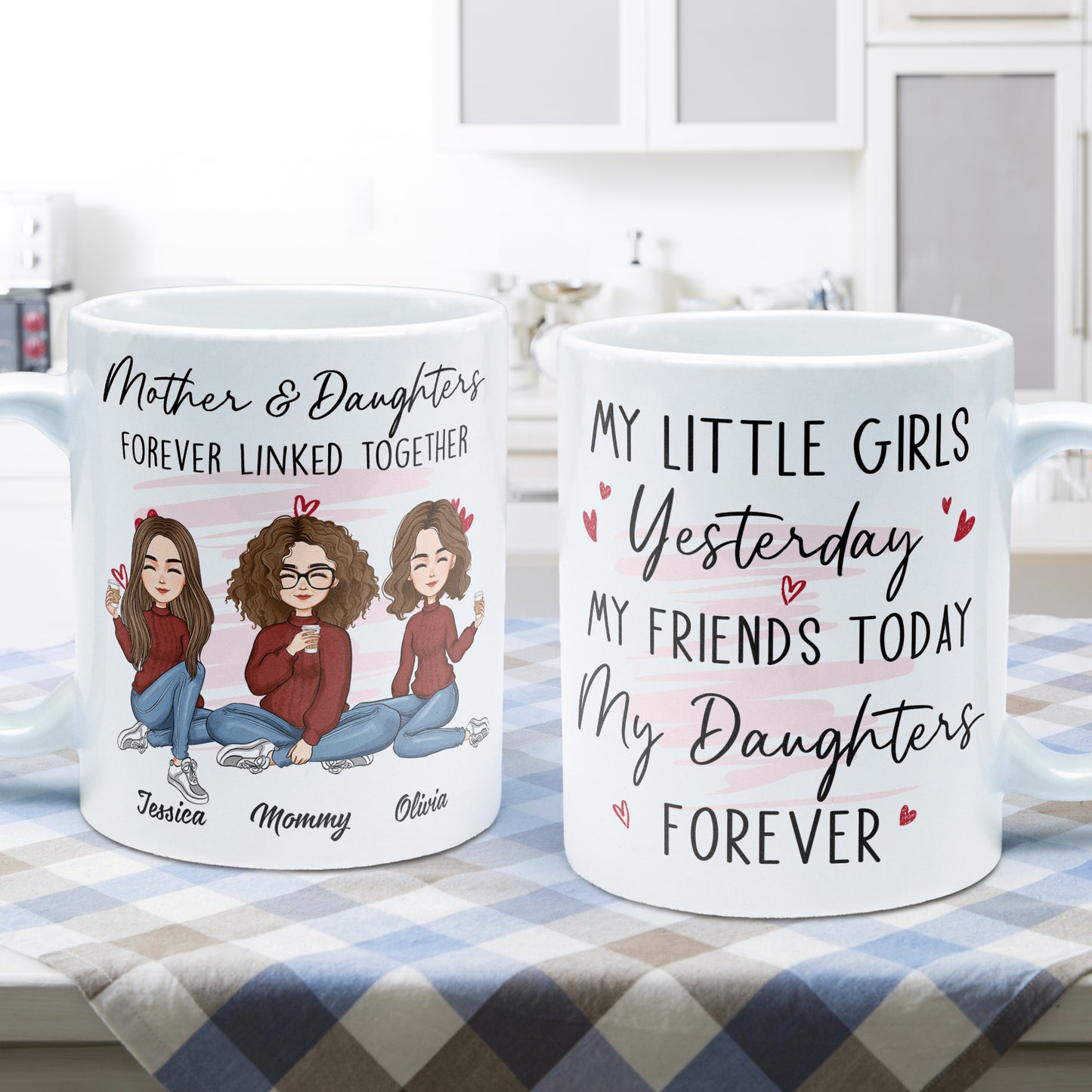 Personalized Mug - Mother & Daughter - Best Mom Ever