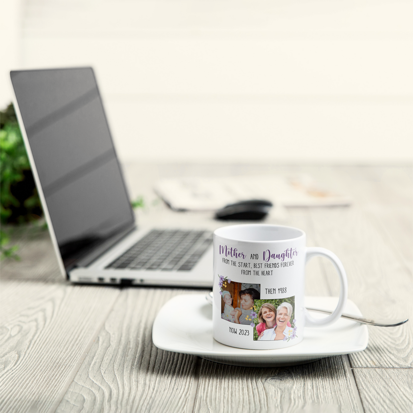 Mother And Daughter From The Start - Personalized Photo Mug