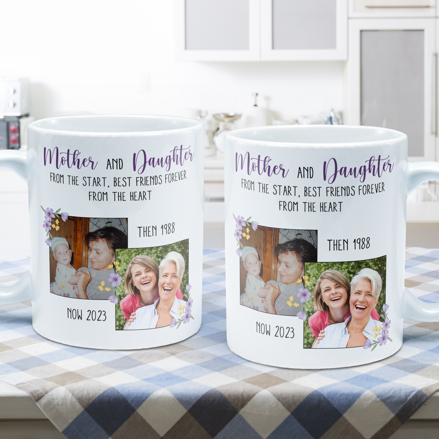 Mother And Daughter From The Start - Personalized Photo Mug