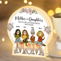 Mother And Daughters BFF From The Heart - Personalized Light Box