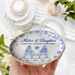 Mother And Daughters Forever Linked Together - Personalized Jewelry Dish