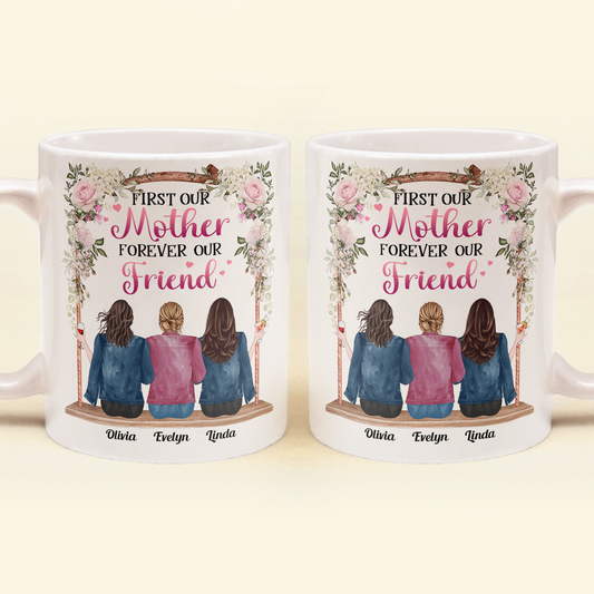 Mother And Daughters Forever - Personalized Mug