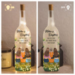 Mother And Daughters From The Start - Personalized Bottle Lamp