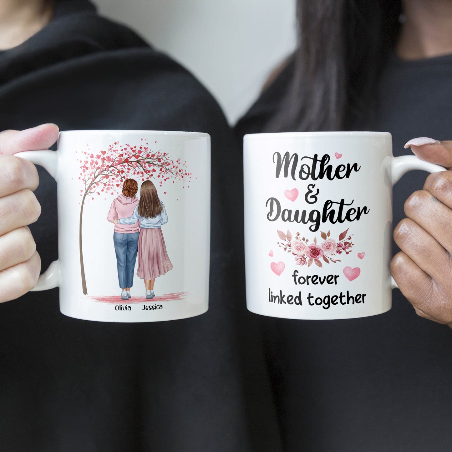 Mother And Daughters - Personalized Mug