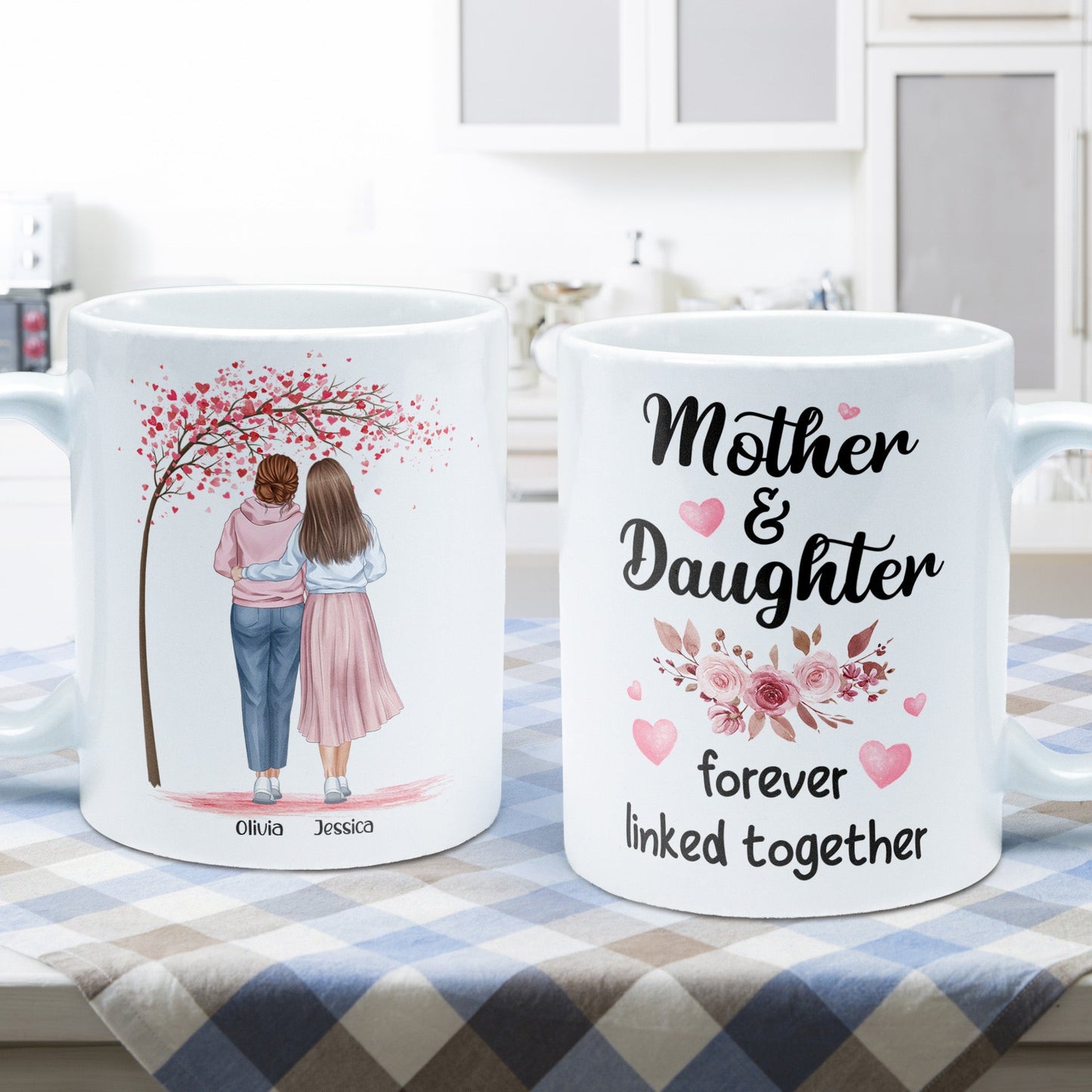 Mother And Daughters - Personalized Mug