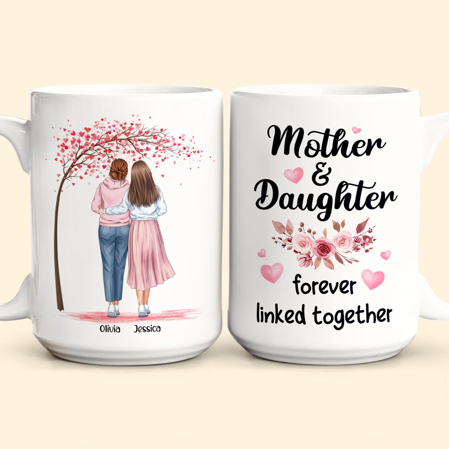 Mother And Daughters - Personalized Mug