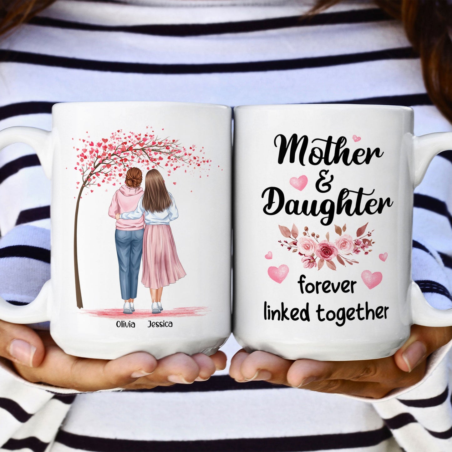 Mother And Daughters - Personalized Mug