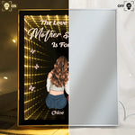 Mother And Daughters, Sons Forever Linked Together - Personalized Infinity Mirror Light Box