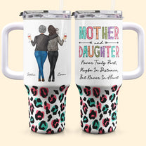 Mother Daughter's Best Friend Mom Gifts - Personalized 40oz Tumbler With Straw