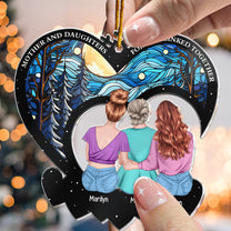 Mother Daughters Forever Linked Together - Personalized Acrylic Ornament