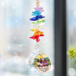 Mother Daughters Forever Linked Together - Personalized Ball Prism Suncatcher