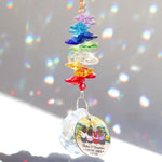 Mother Daughters Forever Linked Together - Personalized Ball Prism Suncatcher