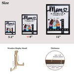 Mother Day Gift Everything I Am Is Because Of You - Personalized Wooden Plaque