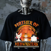 Mother Of Meownsters Halloween - Personalized Shirt