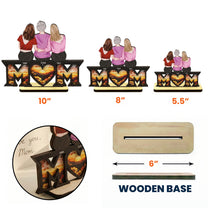 Mother & Children Mother's Day Gift For Mom, Wife - Personalized Wooden Plaque