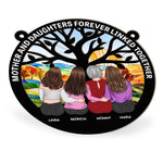 Mother & Daughter - New Version - Personalized Window Hanging Suncatcher Ornament