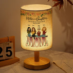 Mother & Daughters Best Friends Forever From The Heart - Personalized Fabric Lamp