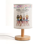 Mother & Daughters Best Friends Forever From The Heart - Personalized Fabric Lamp