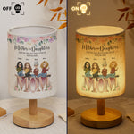 Mother & Daughters Best Friends Forever From The Heart - Personalized Fabric Lamp
