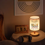 Mother & Daughters Best Friends Forever From The Heart - Personalized Fabric Lamp