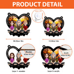 Mother & Daughters Forever Linked Together - Personalized Window Hanging Suncatcher Ornament