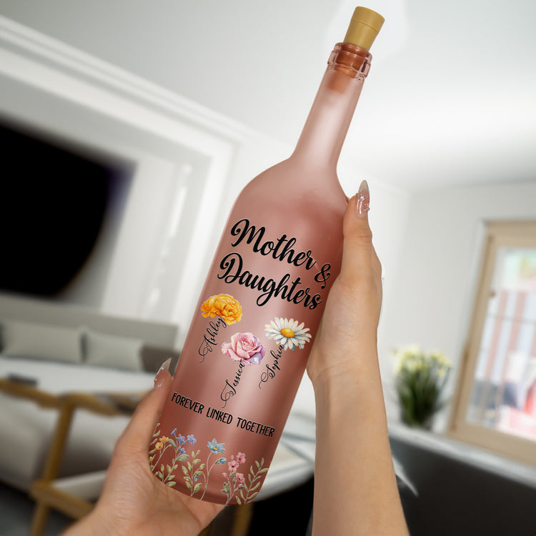Mother-And-Daughter-Forever-Linked-Together-Custom-Birth-Flower-Personalized-Bottle-Lamp-2