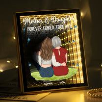 Mother-And-Daughter-Forever-Linked-Together-Personalized-Infinity--Mirror- Light- Box 2