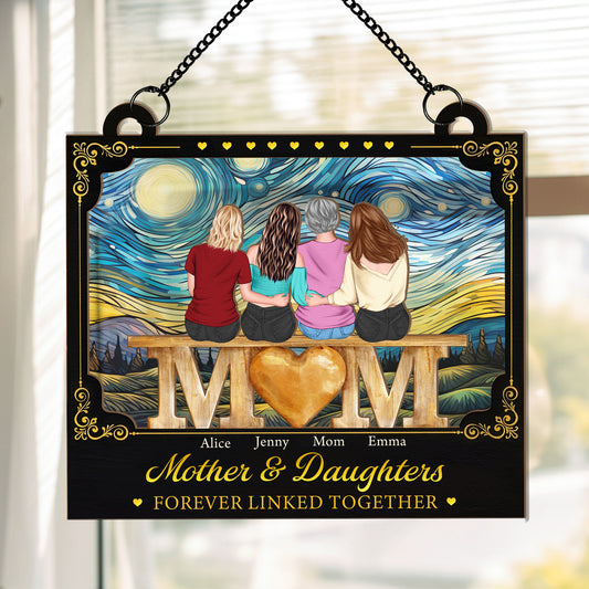Mother-And-Daughters-Mothers-Day-Gift-For-Mom-Personalized-Window-Hanging-Suncatcher-1