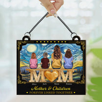 Mother-&-Children-Forever-Linked-Together-Gift-For-Mom-Wife-Personalized-Window-Hanging-Suncatcher-3
