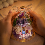 Mother-&-Children-Forever-Linked-Together-Personalized-Flower-In-Glass-Angel-Figurines-3
