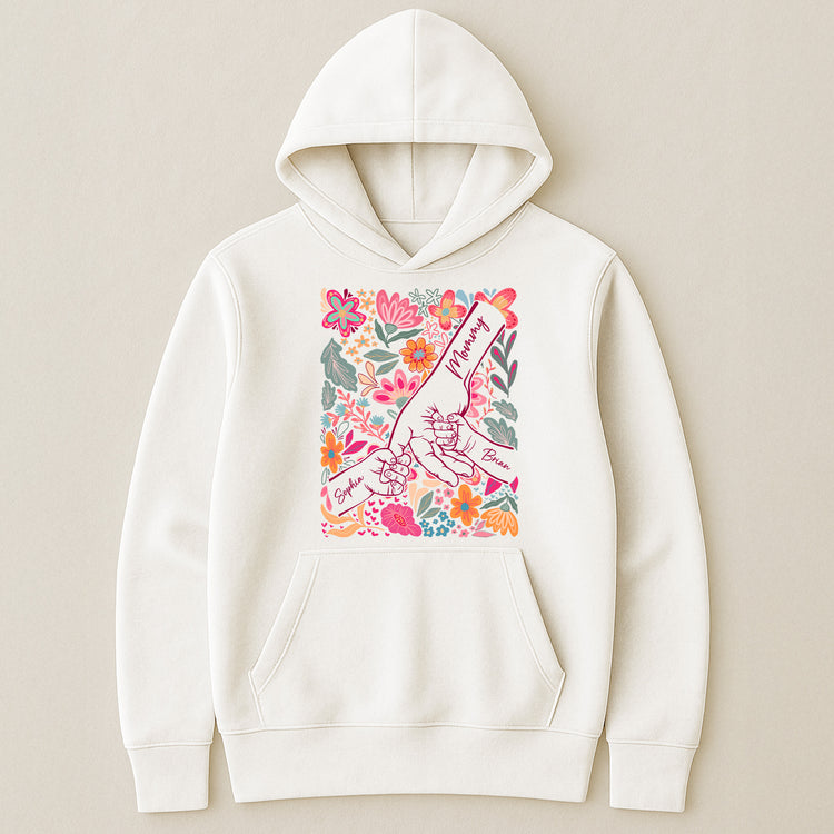 Mother-&-Children-Holding-Hands-Floral-Shirt-Gift-For-Mom-Wife-Grandma-Personalized-Shirt-5