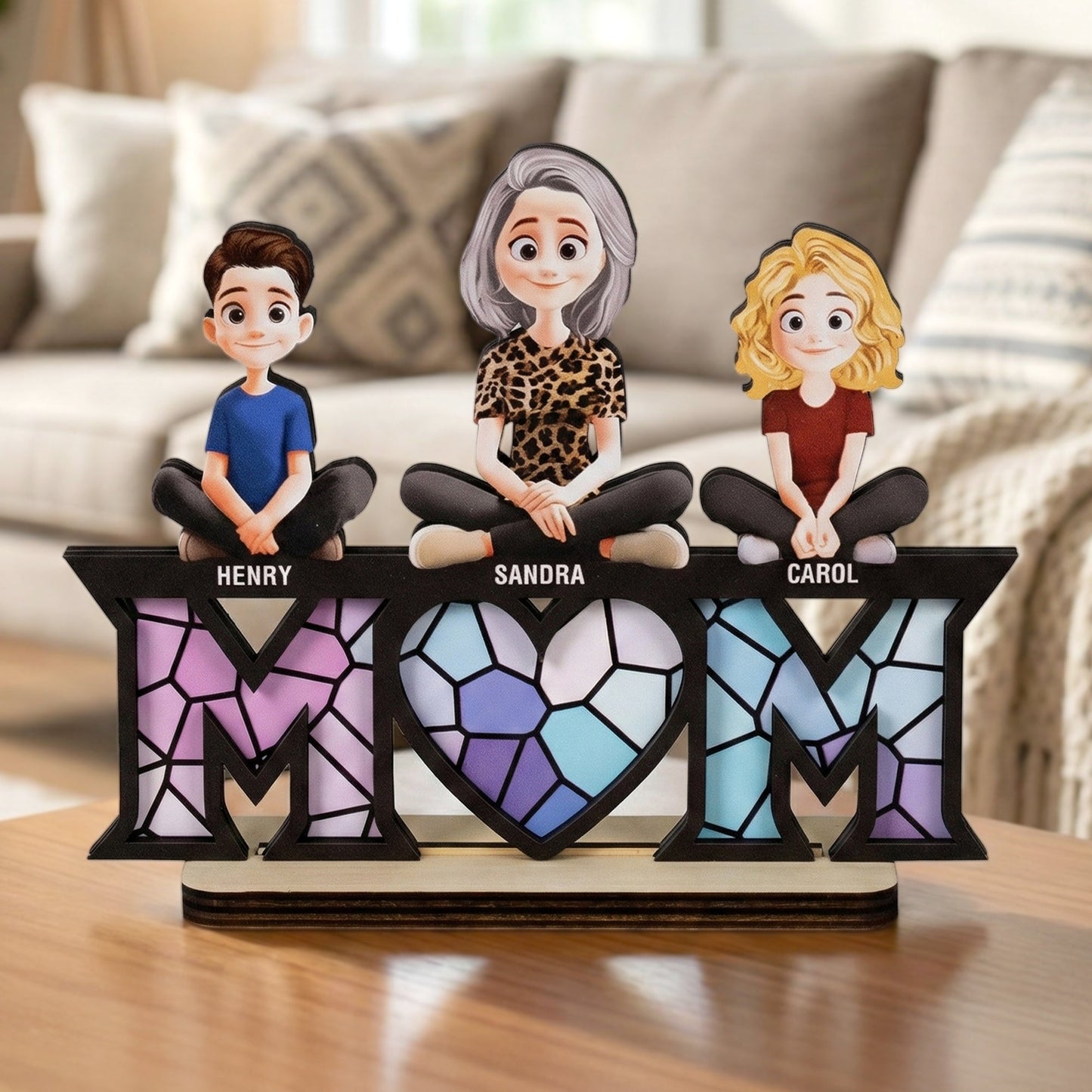 Mother_Children_Mothers_Day_Gift_For_Wife_Mum_Mom_Personalized_Wooden_Plaque_0