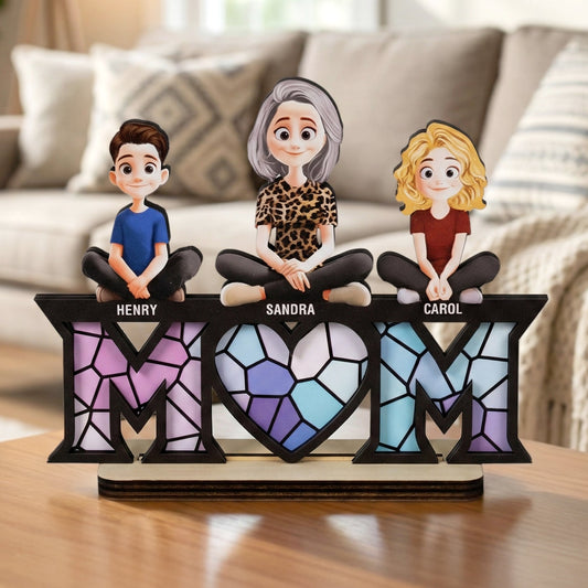 Mother_Children_Mothers_Day_Gift_For_Wife_Mum_Mom_Personalized_Wooden_Plaque_0