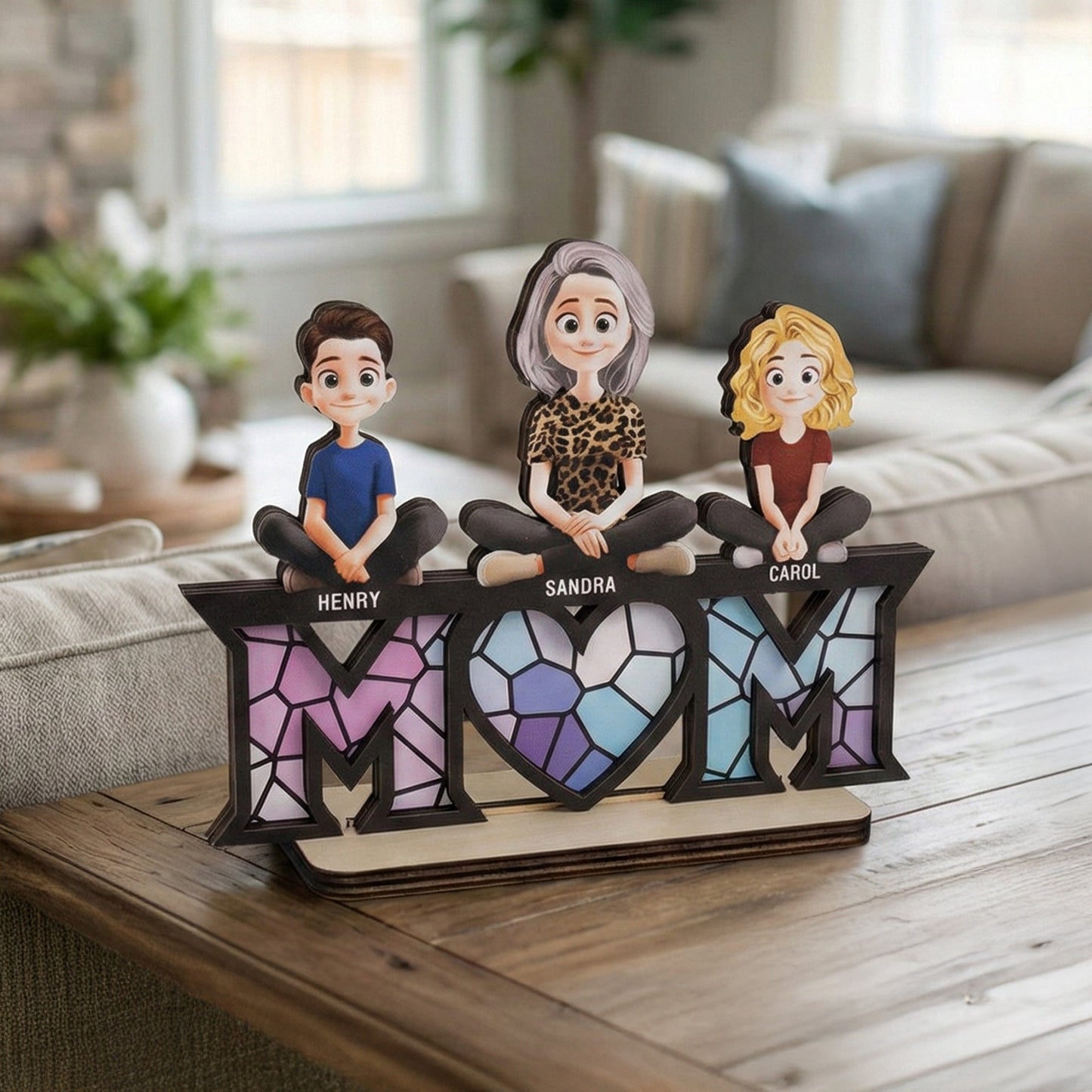 Mother_Children_Mothers_Day_Gift_For_Wife_Mum_Mom_Personalized_Wooden_Plaque_2