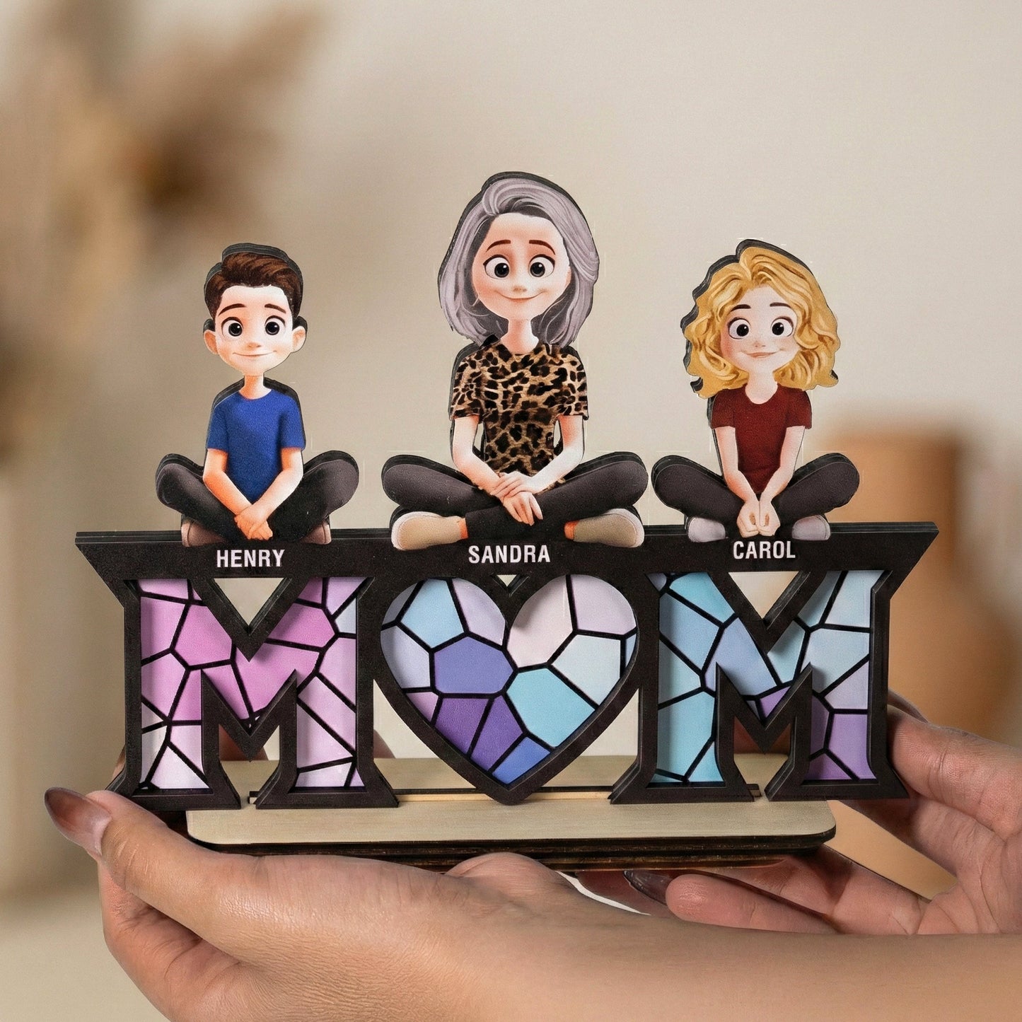 Mother_Children_Mothers_Day_Gift_For_Wife_Mum_Mom_Personalized_Wooden_Plaque_4