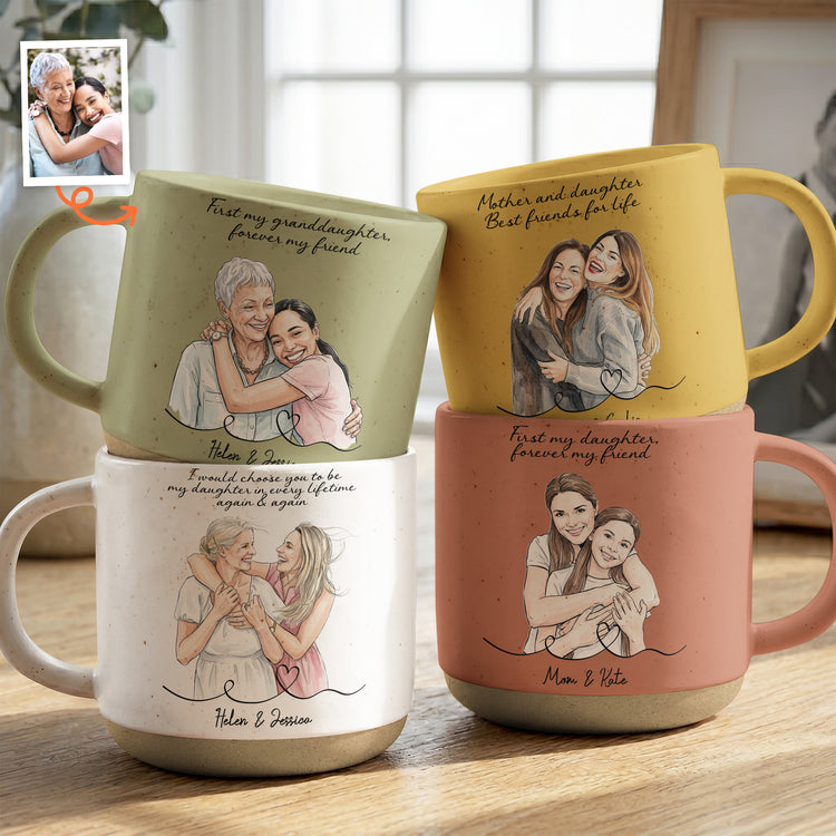 Mother-&-Daughter-Forever-Linked-Together-Custom-Photo-Watercolor-Personalized-Mug-1