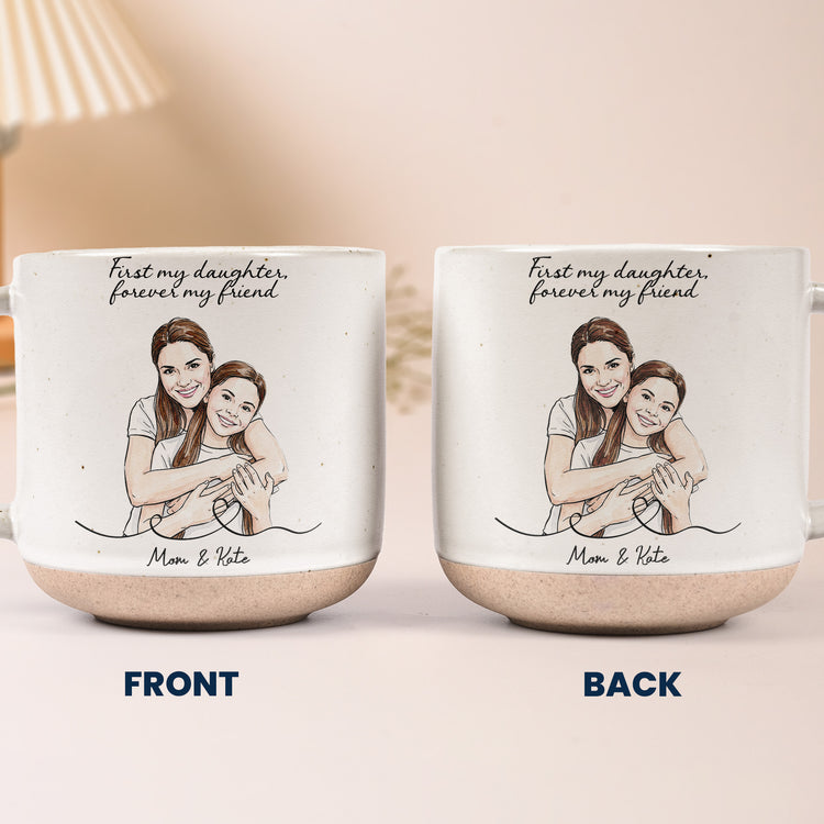 Mother-&-Daughter-Forever-Linked-Together-Custom-Photo-Watercolor-Personalized-Mug-6