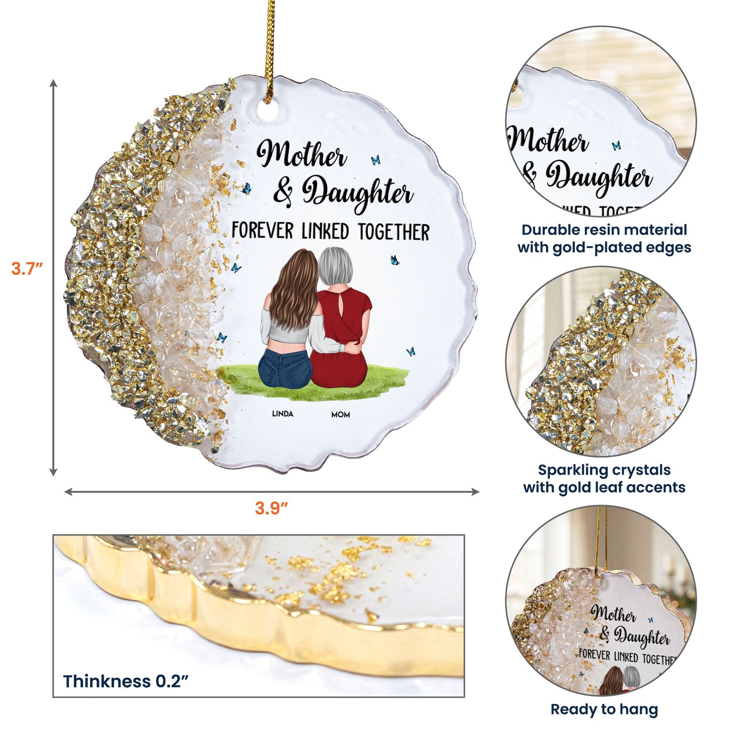 Mother_Daughter_Forever_Linked_Together_Personalized_Resin_Ornament_4