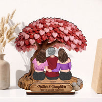 Mother-&-Daughter-Forever-Linked-Together-Personalized-Wooden-Plaque-1