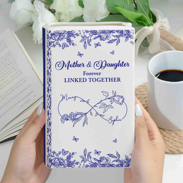 Mother-&-Daughter-Forever-Linked-Together-Toile-De-Jouy-Style-Personalized-Vase-3