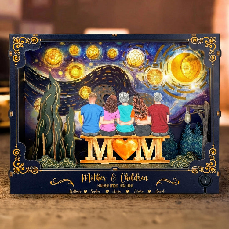 Mother-&-Daughters-Forever-Linked-Together-Mother'S-Day-Gift-Personalized-DIY-Book-Nook-Kit-1