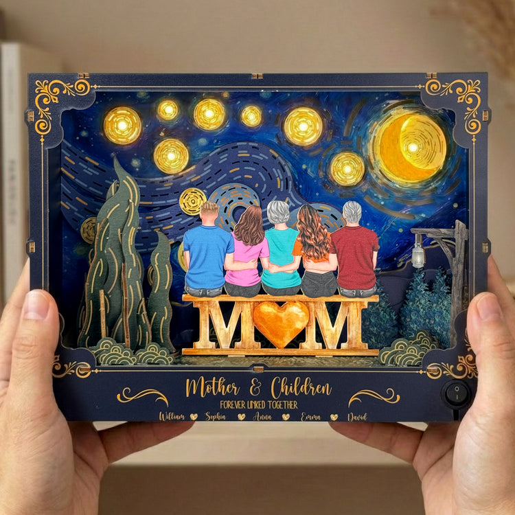 Mother-&-Daughters-Forever-Linked-Together-Mother'S-Day-Gift-Personalized-DIY-Book-Nook-Kit-3