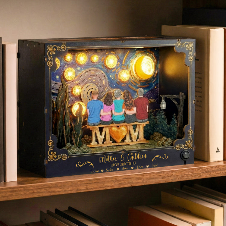 Mother-&-Daughters-Forever-Linked-Together-Mother'S-Day-Gift-Personalized-DIY-Book-Nook-Kit-5