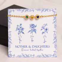 Mother-&-Daughters-Forever-Linked-Together-Personalized-Bracelet-1