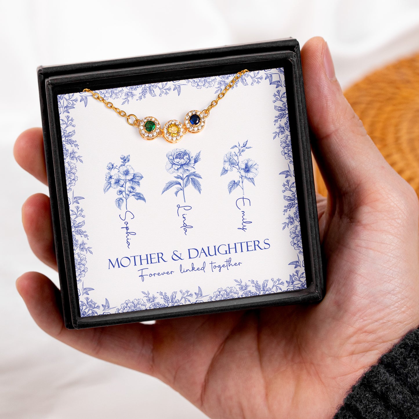 Mother-&-Daughters-Forever-Linked-Together-Personalized-Bracelet-4